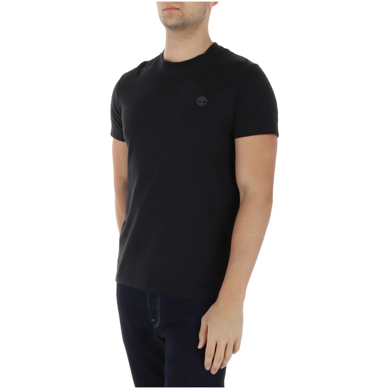 2452580 Timberland T-Shirt Nera 100% Cotone Uomo