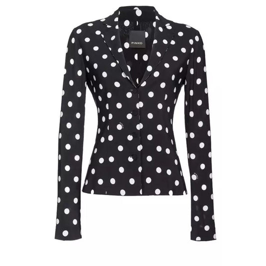 2471974 Pinko Giacca Pois Nero Donna