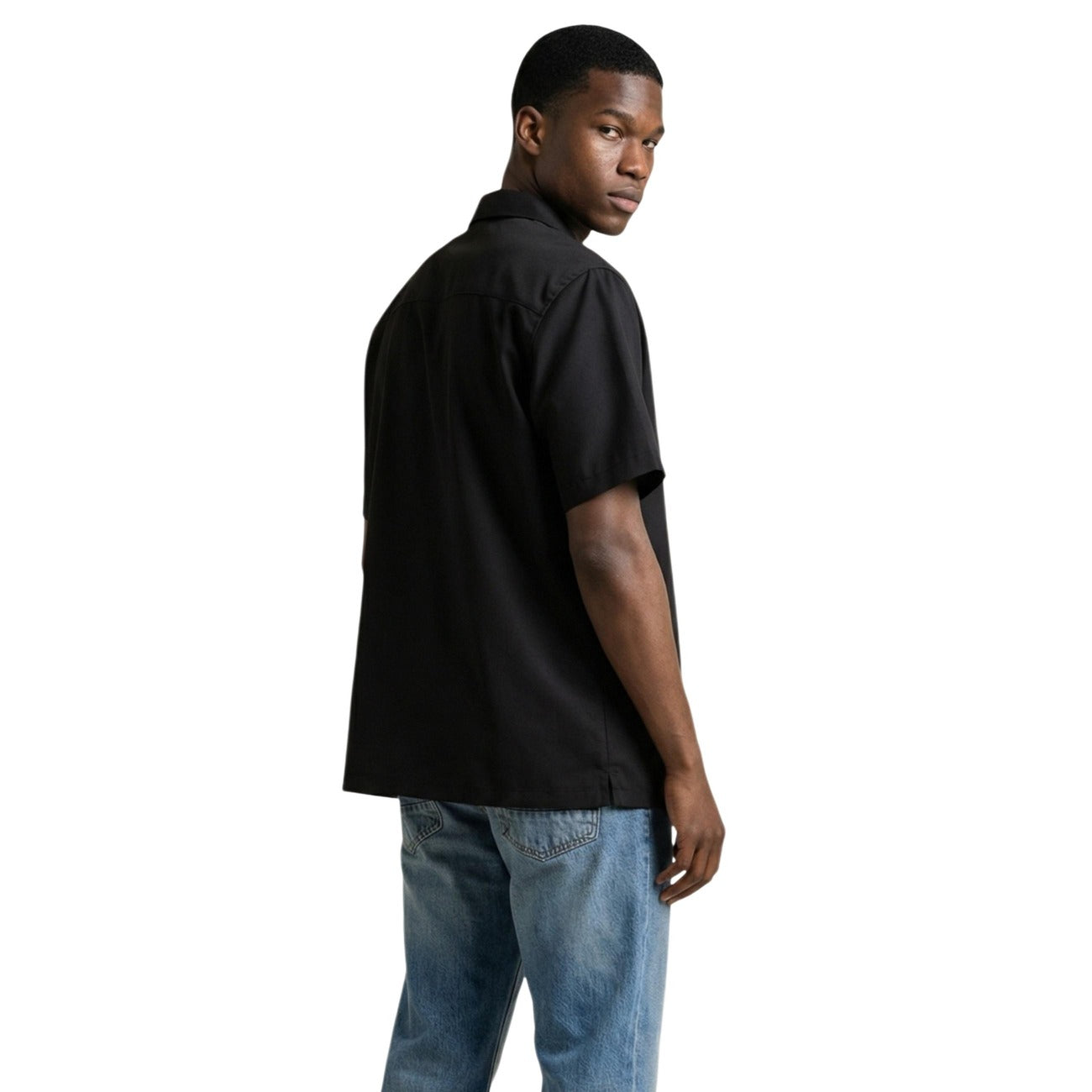 2455477 Gianni Lupo Camicia Nero Uomo