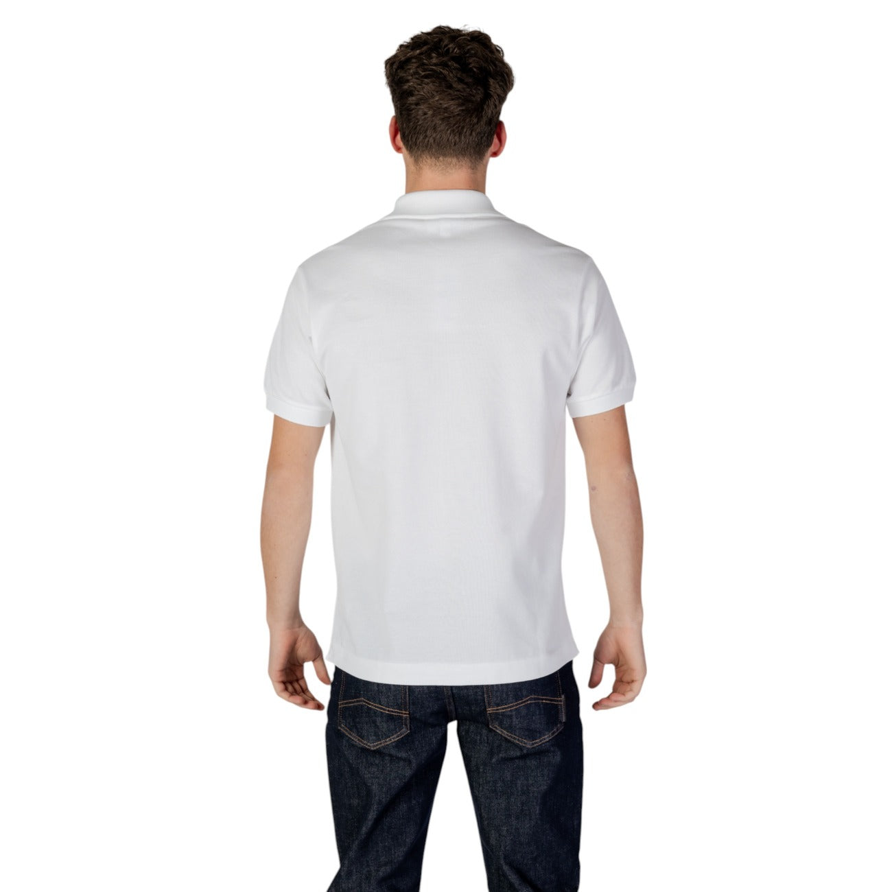 2412613 Lacoste Polo Bianca Cotone Colletto Polo Maniche Corte Uomo