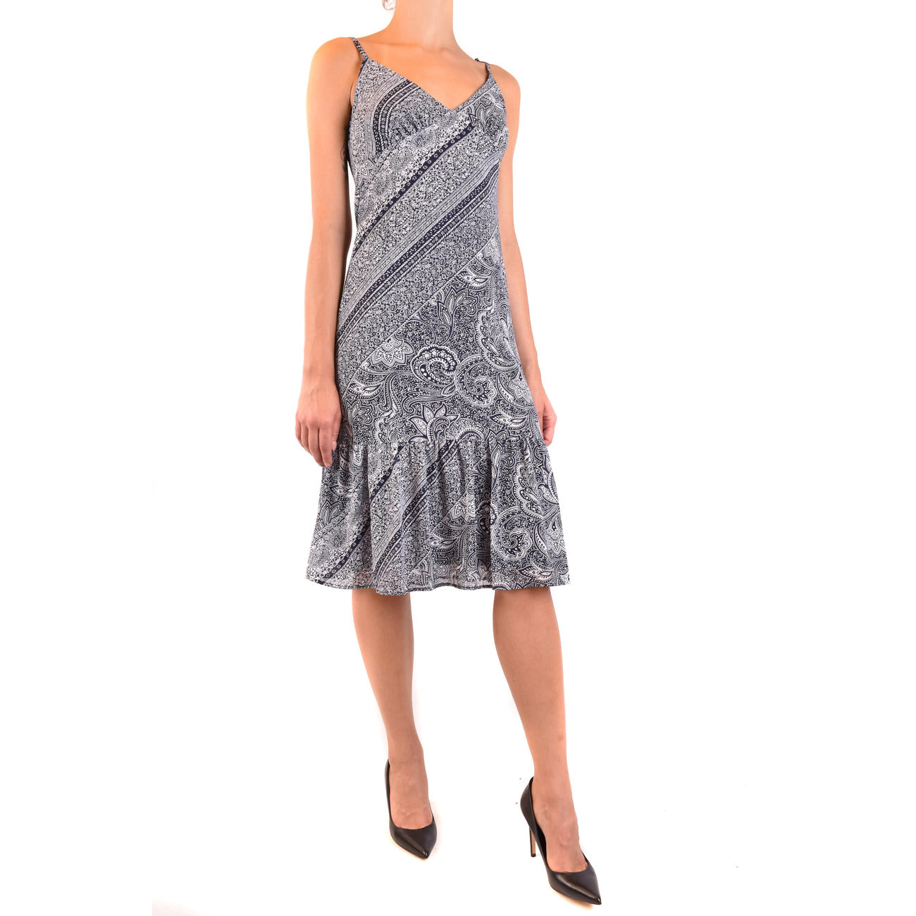 489462 Michael Kors Abito Blu Floreale Donna