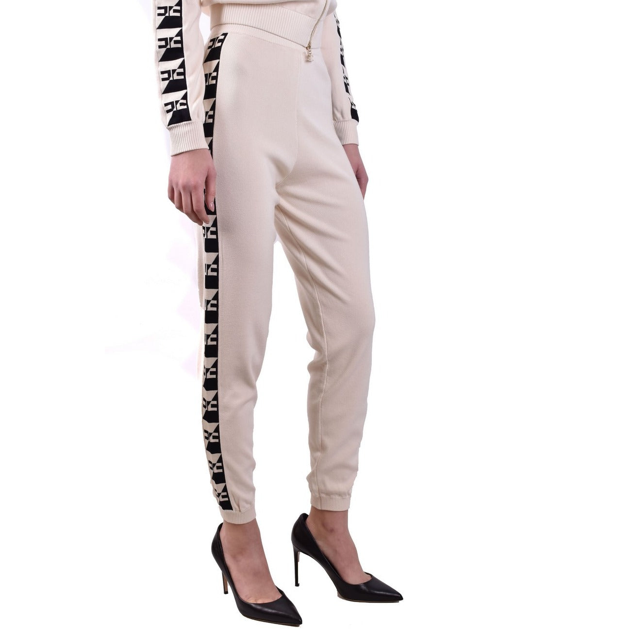 2440192 Elisabetta Franchi Pantaloni Beige Donna