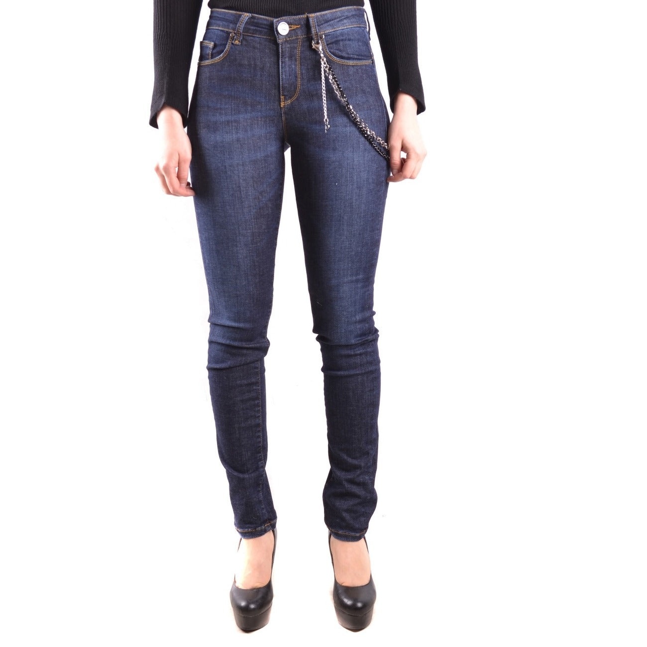 2438321 Pinko Jeans Blu Donna Cotone 90% Tasche