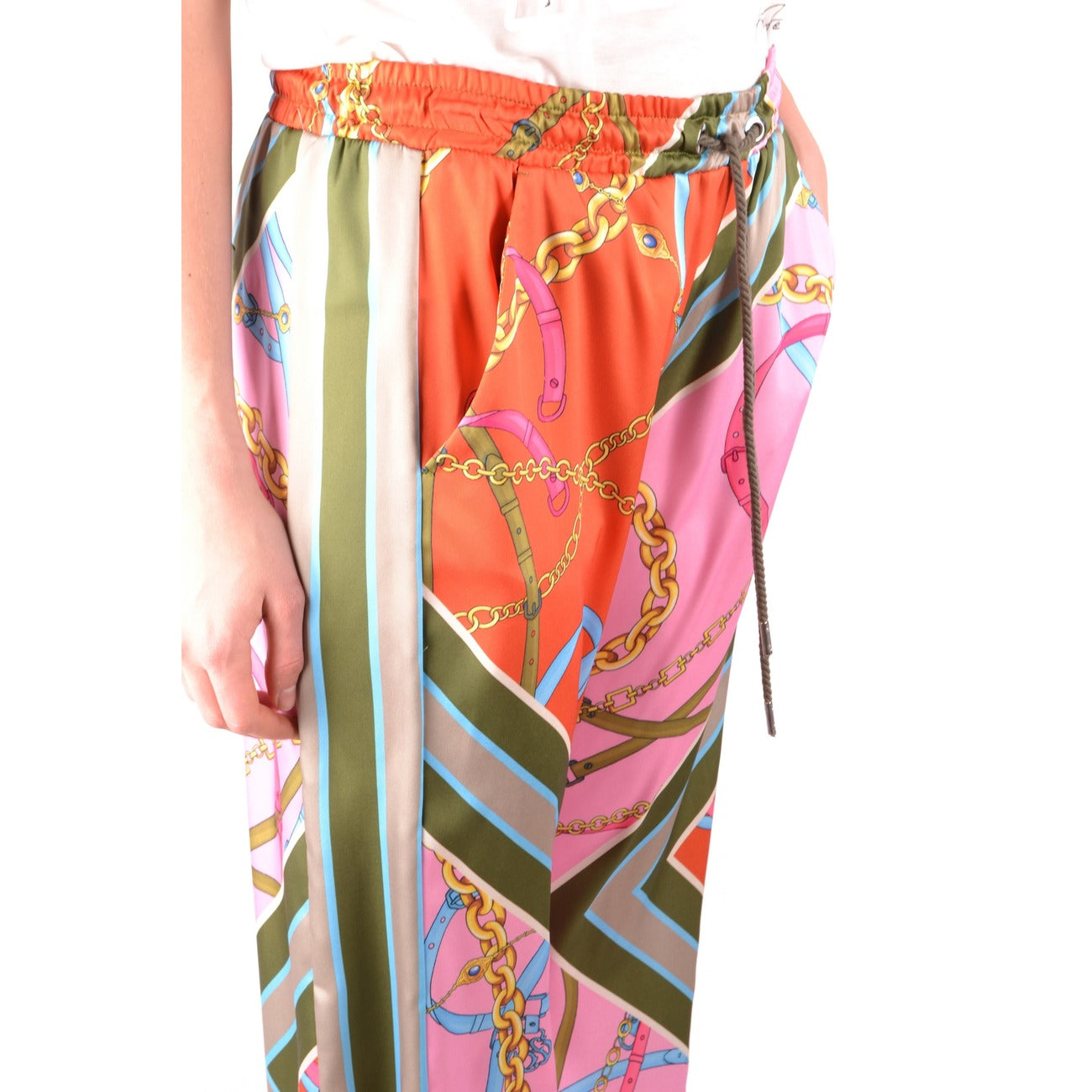 2471966 Pinko Pantaloni Stampa Rosa Donna