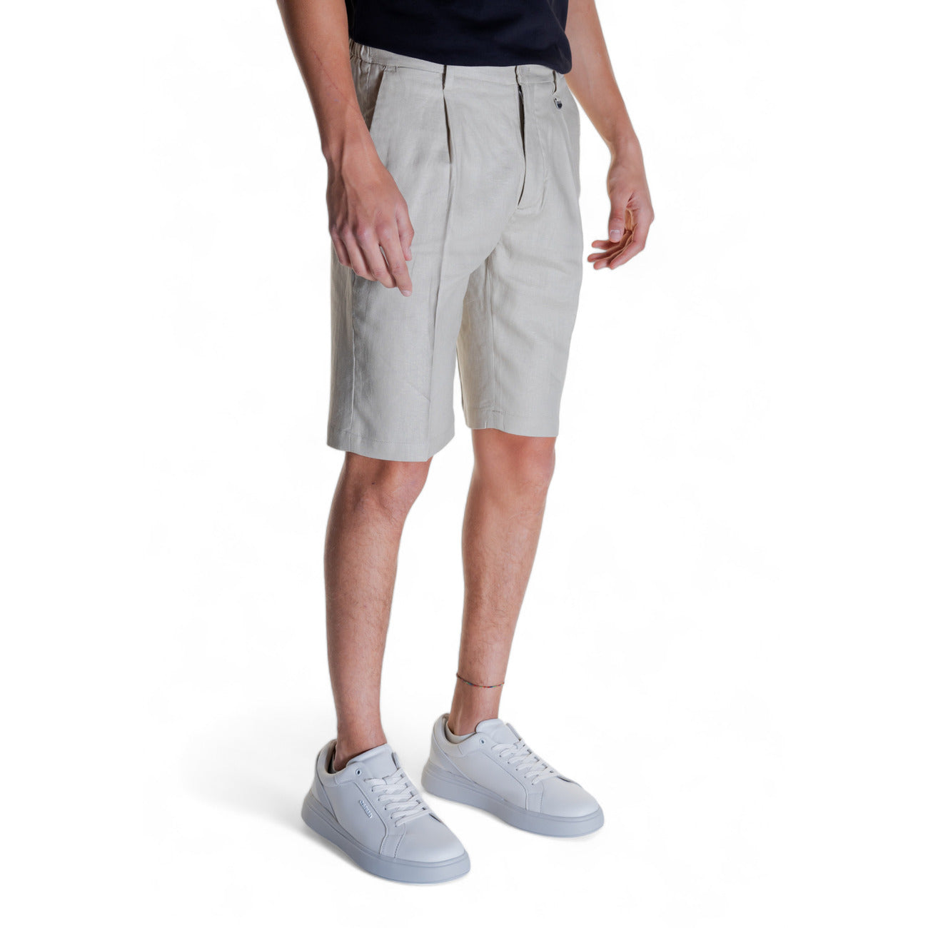 2304770 Antony Morato Bermuda Beige Lino Uomo