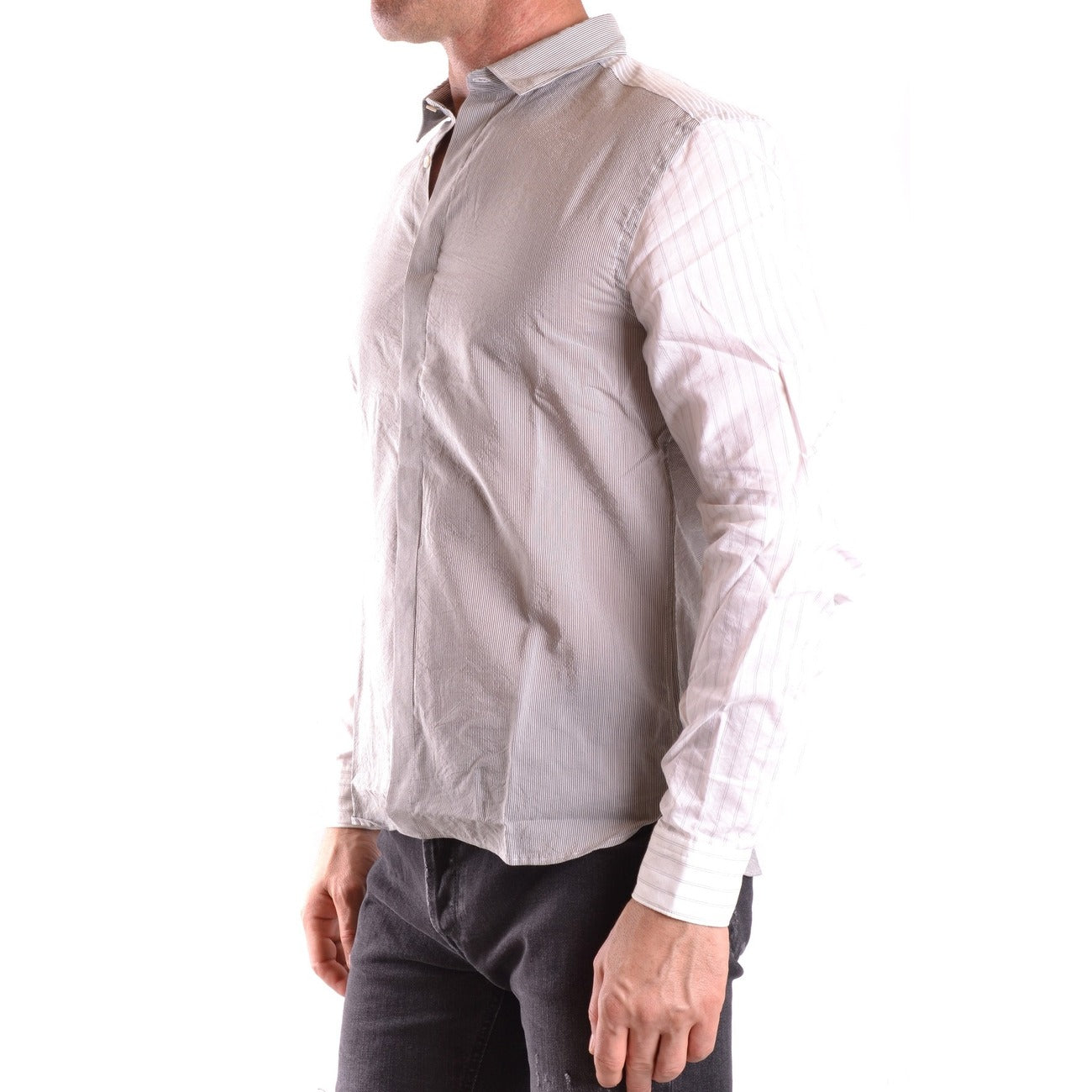 2432071 Neil Barrett Camicia Multicolore Righe Maniche Lunghe Uomo