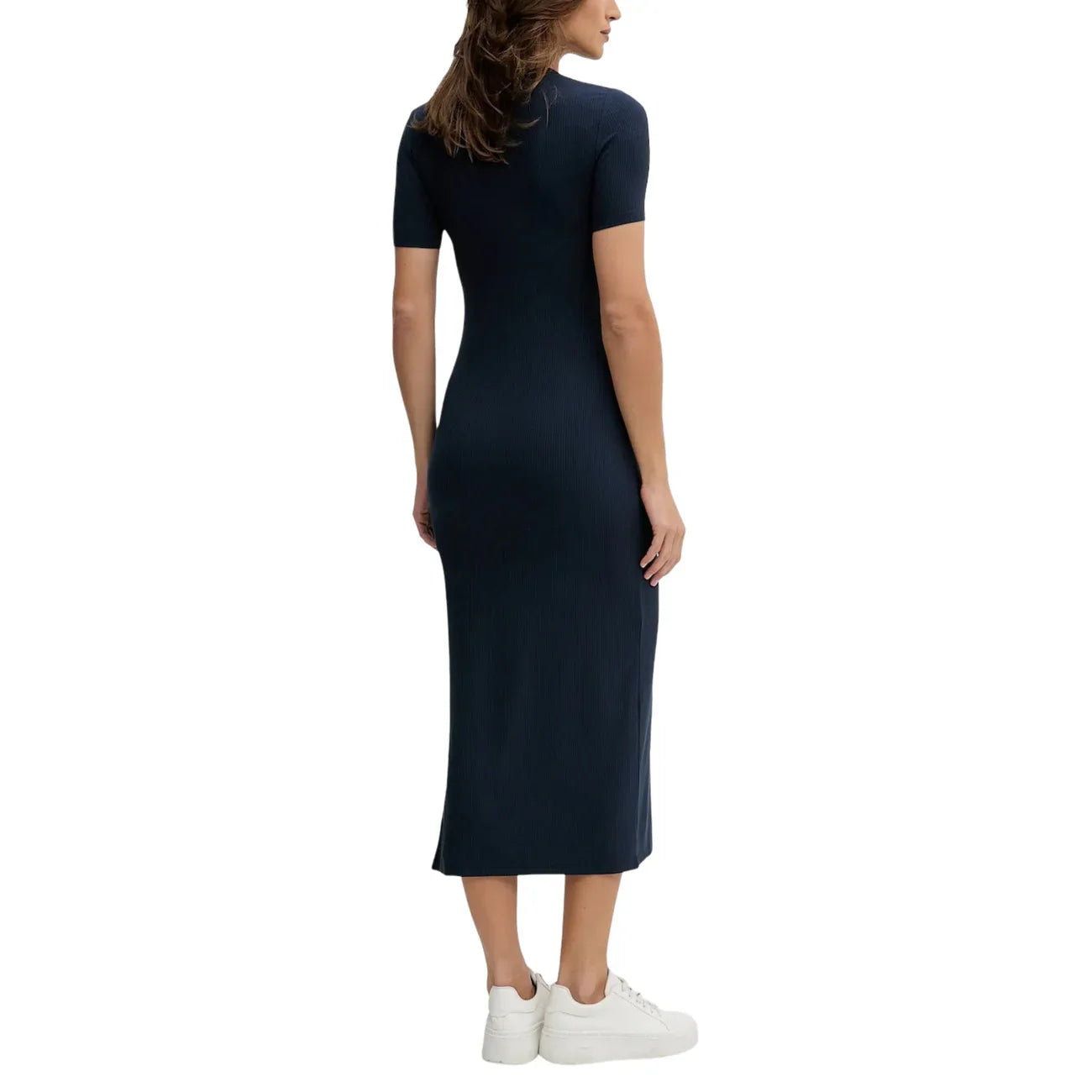 2444916 Calvin Klein Jeans Abito Blu Corto Donna Modal Maniche Corte
