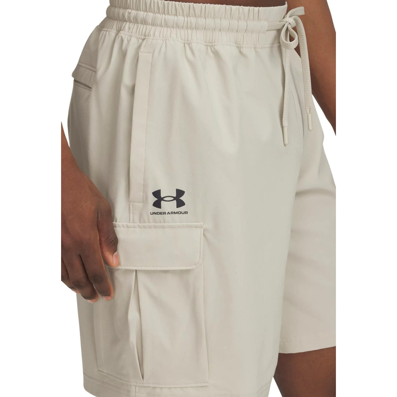 2455609 Under Armour Bermuda Beige Lacci Tasche Multiple Uomo