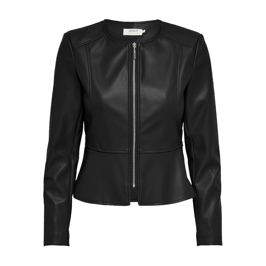 ONLSARAMY Faux Leather Peplum Jacket 15242271