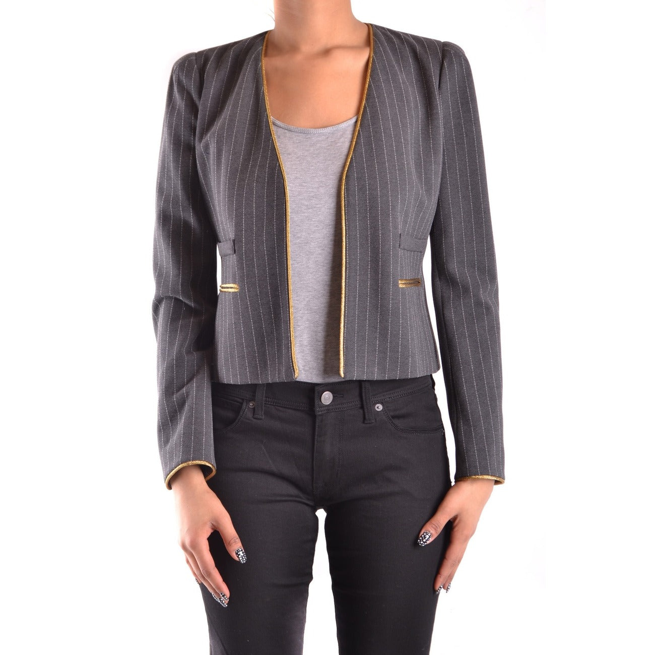 2423067 Pinko Giacca Grigia Donna Viscosa 69% Poliammide 26% Elastan 5%