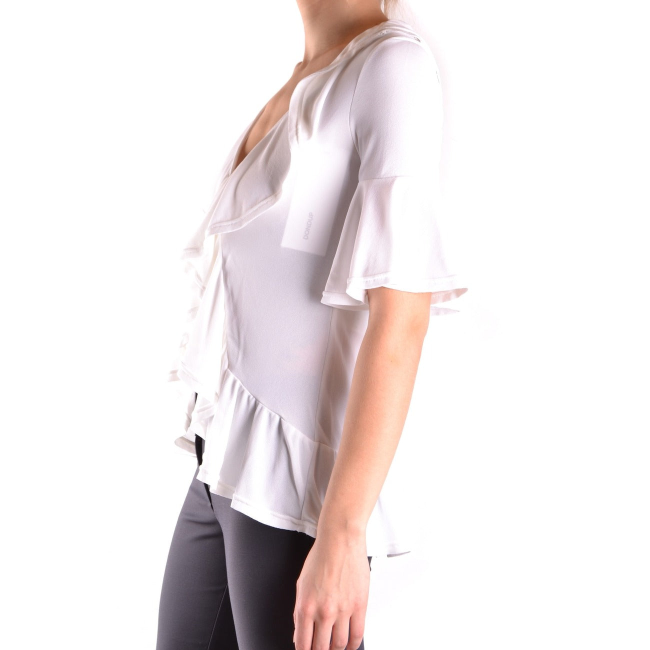 2432395 Dondup Blouse Bianca Scollo V Donna