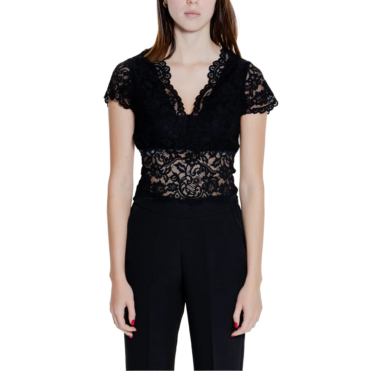 474626 Morgan De Toi Top Nero Donna Primavera/Estate