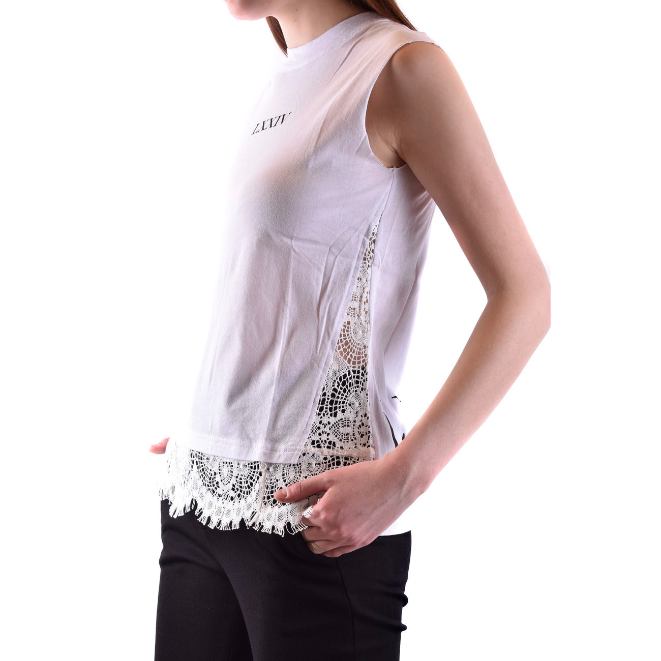 2430831 Alexander McQueen Canotta Bianca Donna