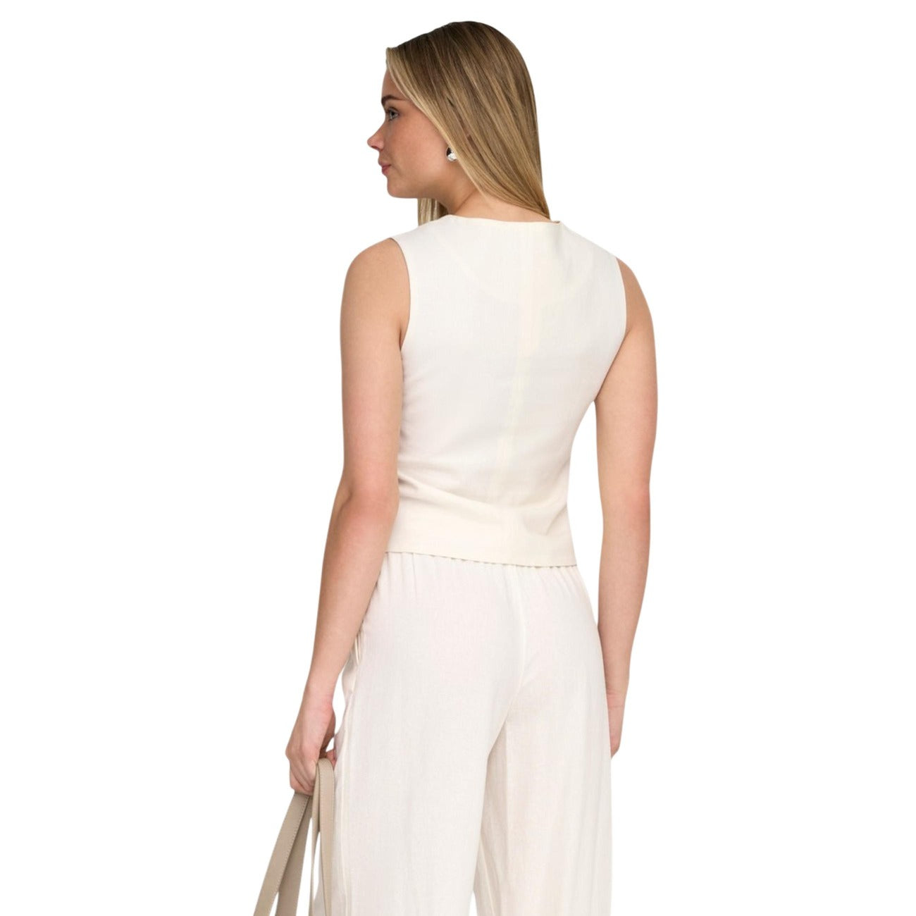 513013 Only Gilet Bianco Donna Primavera/Estate