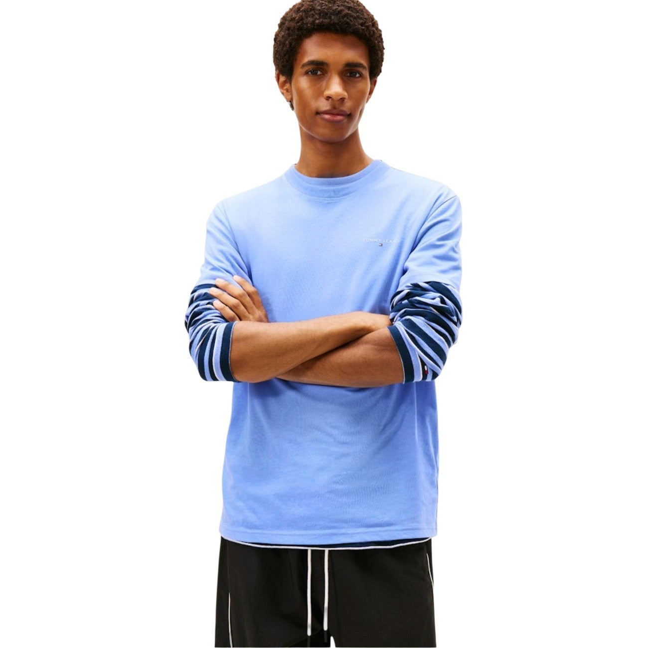 2457433 Tommy Hilfiger Jeans T-Shirt Azzurro Uomo