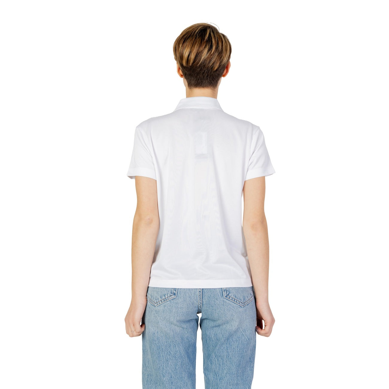 02339 Blauer Polo Bianca Donna