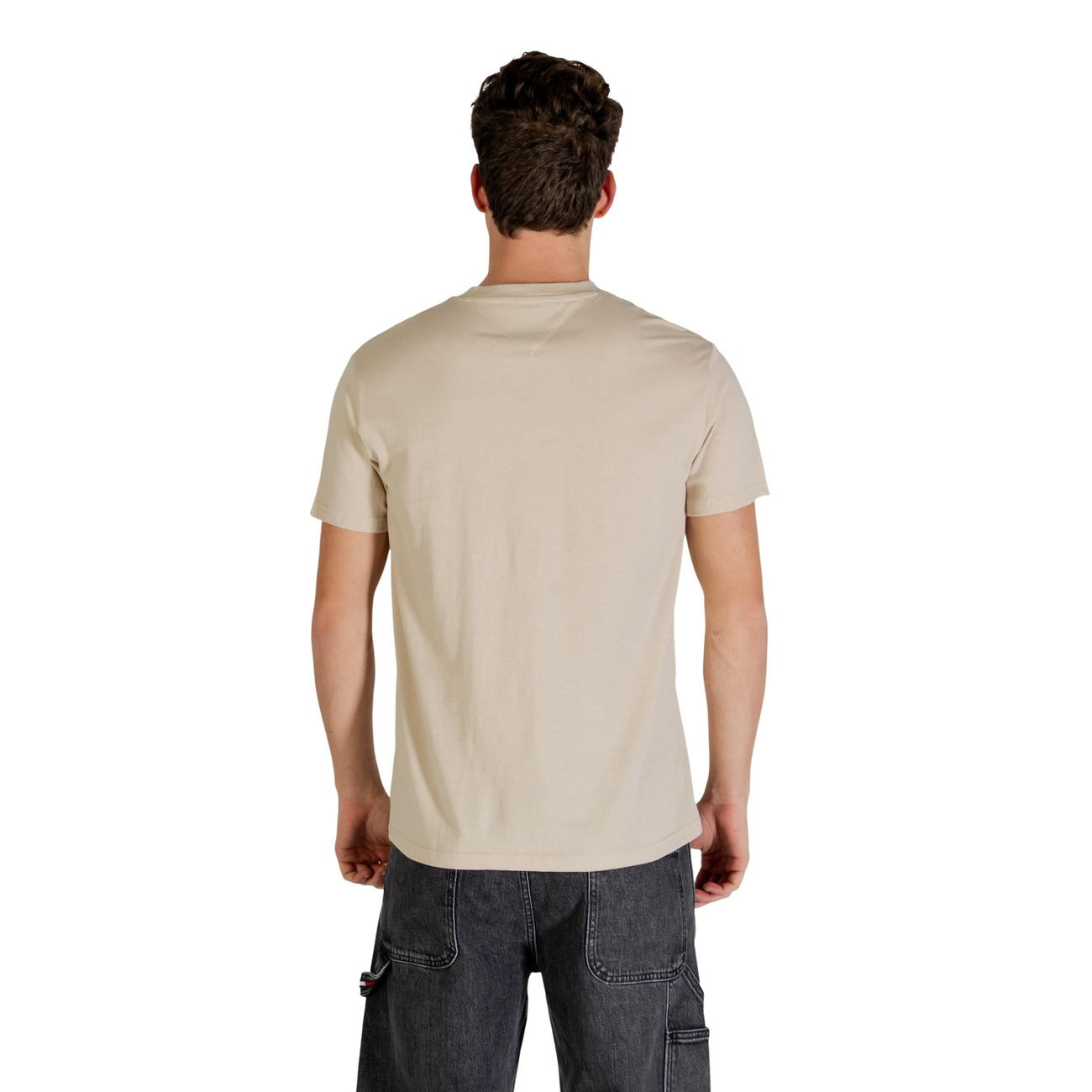 2447278 Tommy Hilfiger Jeans T-shirt Beige Cotone Organico Uomo