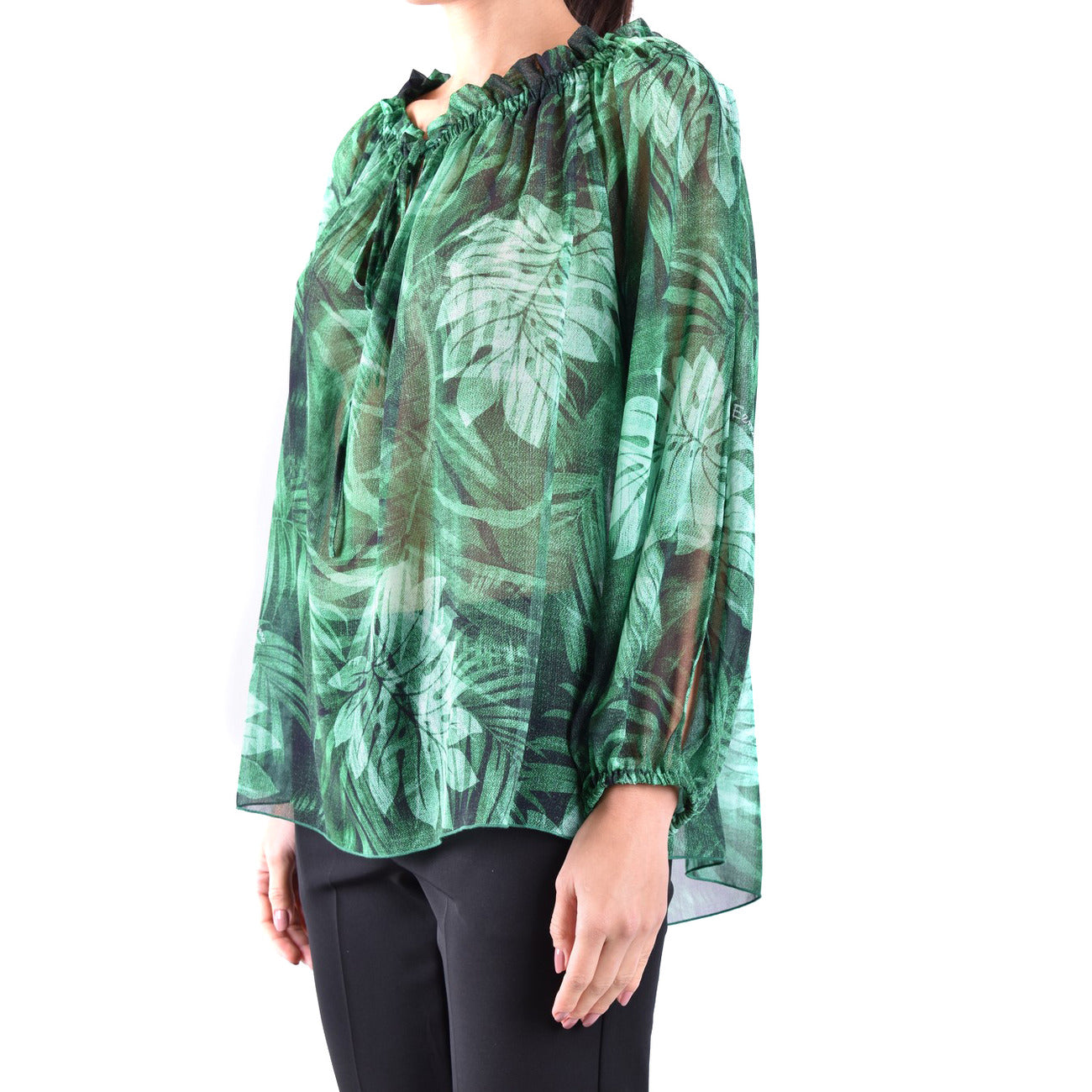 2437676 Ermanno Scervino Blouse Verde Floreale Donna