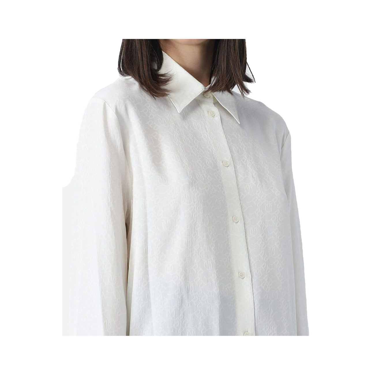 2422979 Pinko Camicia Bianca in Acetato Donna