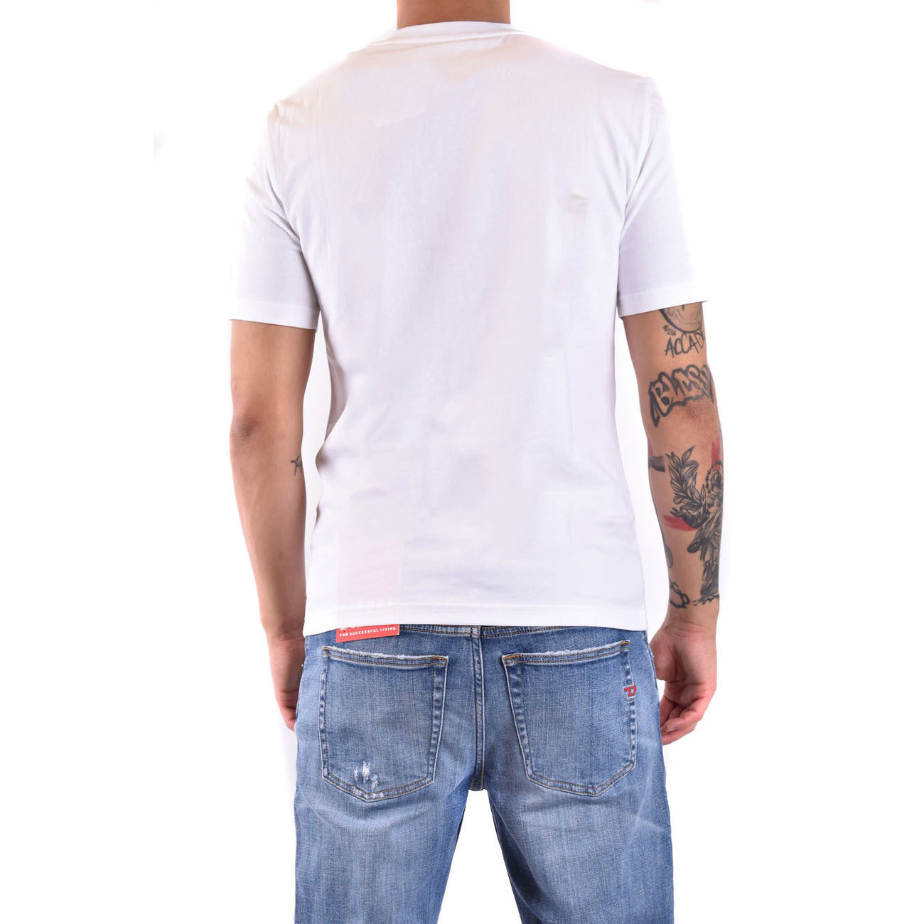 2424518 Moschino T-Shirt Bianca Stampa Uomo