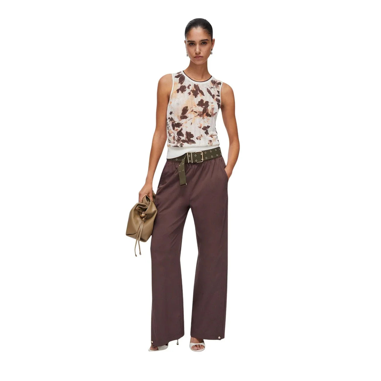 515120 Liu Jo Pantaloni Marrone Donna