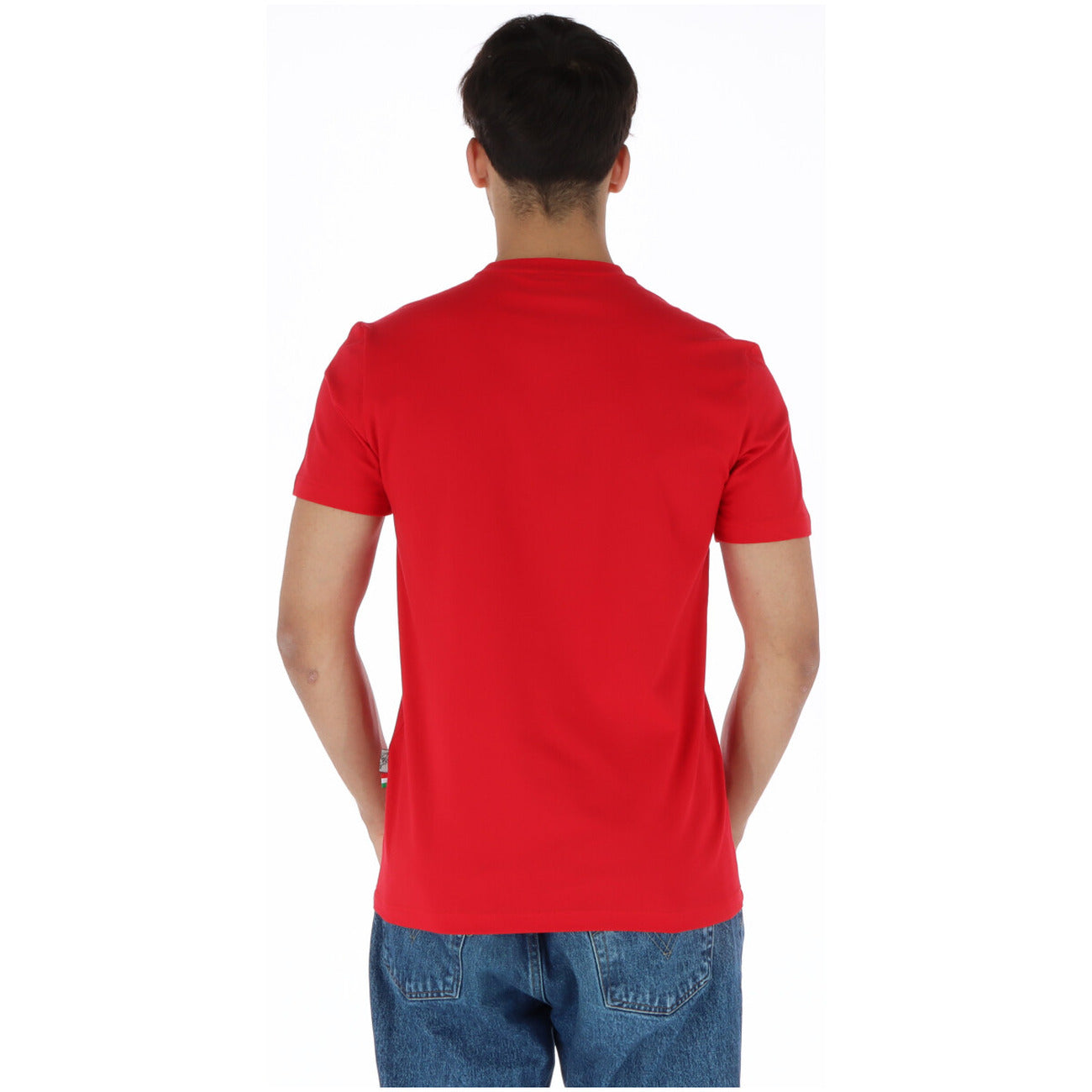 443755 Plein Sport T-Shirt Rosso Stampa Uomo