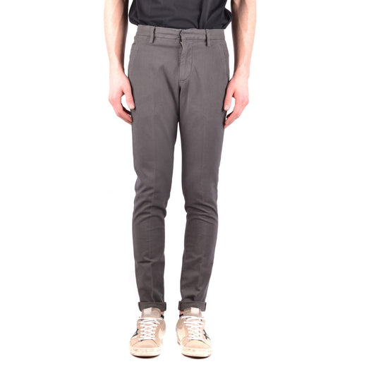 2429775 Dondup Pantaloni Grigio Cotone Elastan Uomo