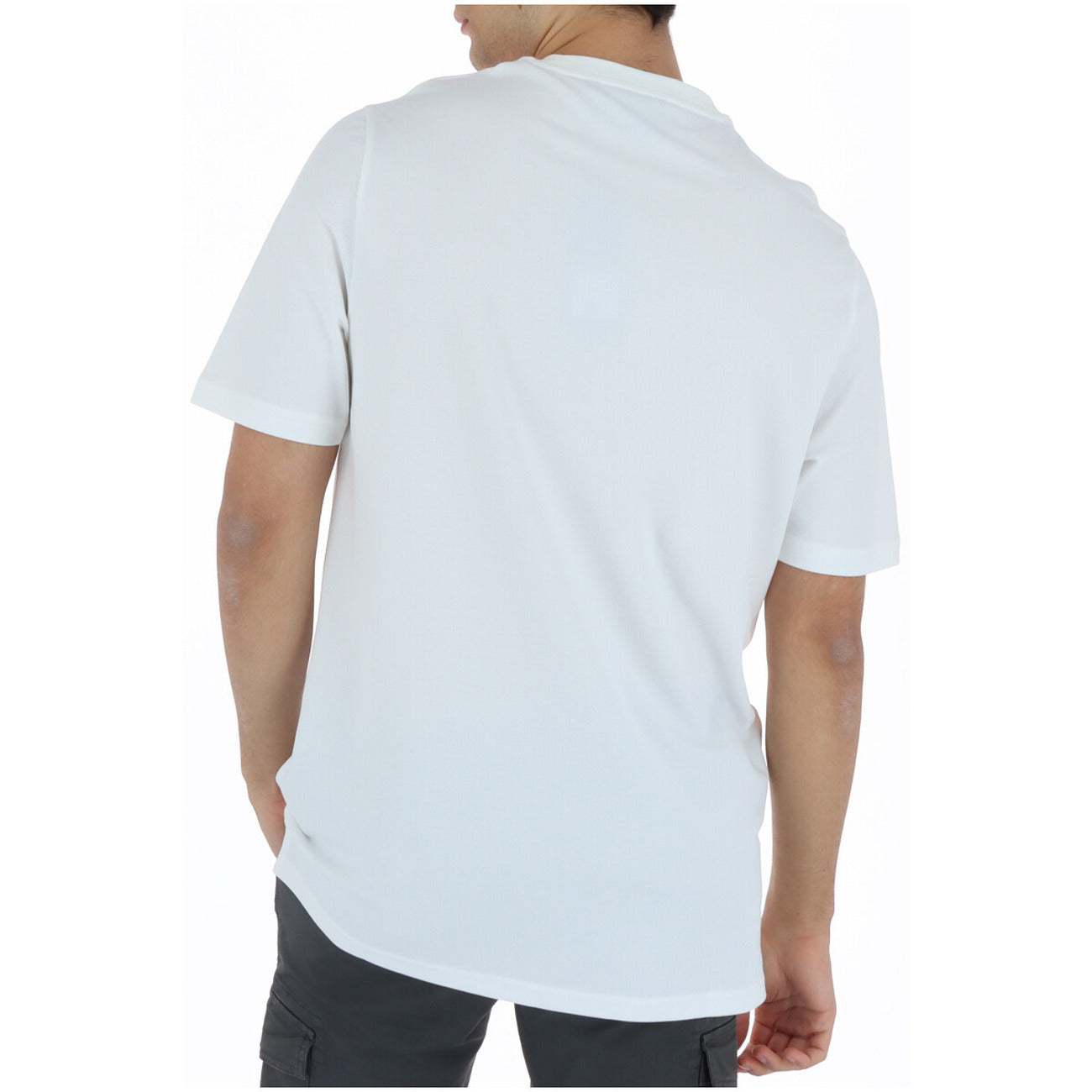 2219905 Lyle & Scott T-Shirt Bianco Stampa Tasche Uomo