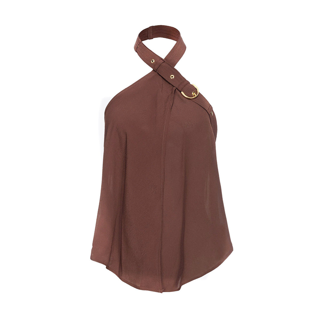 2424387 Pinko Top Marrone Donna Viscosa 100%