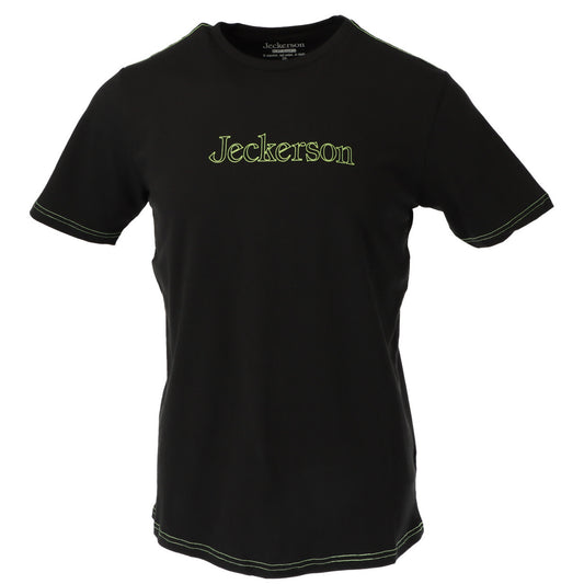 362860 Jeckerson T-Shirt Nero Stampa Slim Uomo