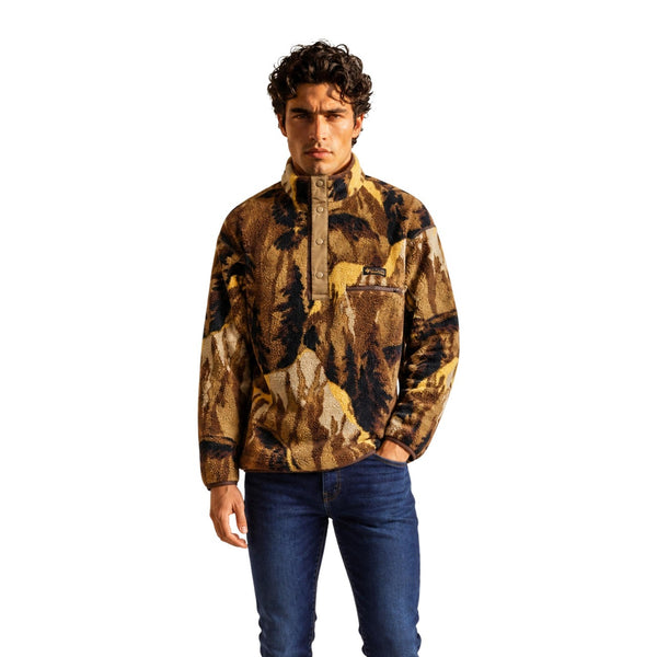 Pile Helvetia II Printed Half Snap Fleece