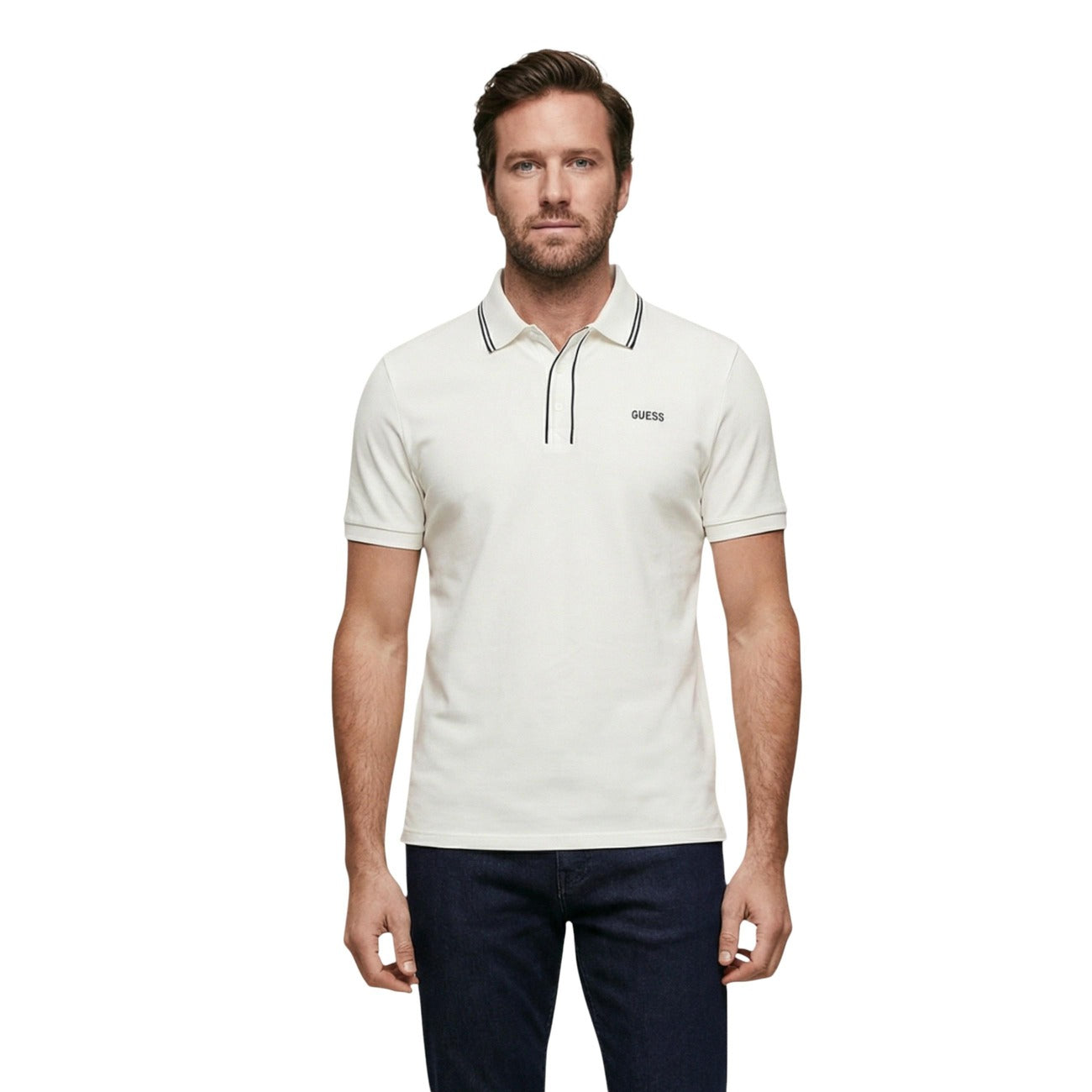 2451179 Guess Polo Bianca Uomo