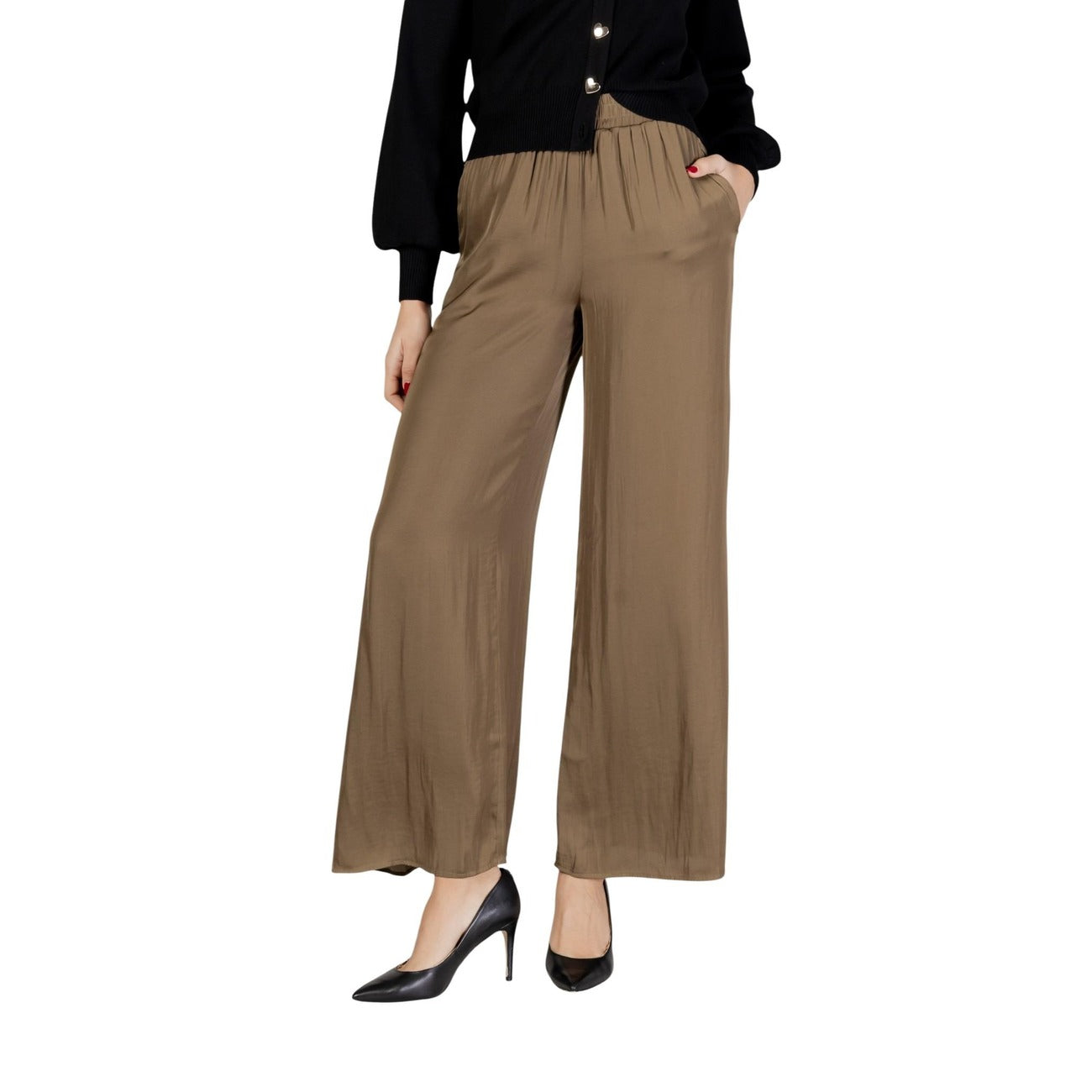 506086 Morgan De Toi Pantaloni Verdi Donna Primavera/Estate