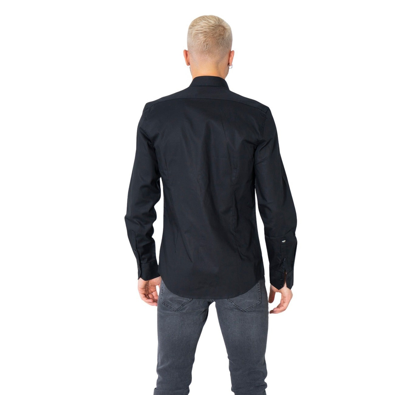 308289 Antony Morato Camicia Nera Uomo