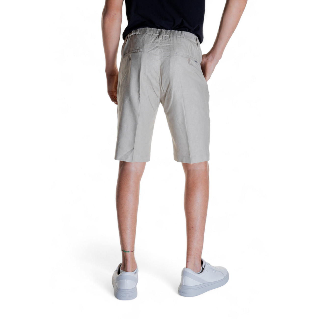 2304770 Antony Morato Bermuda Beige Lino Uomo