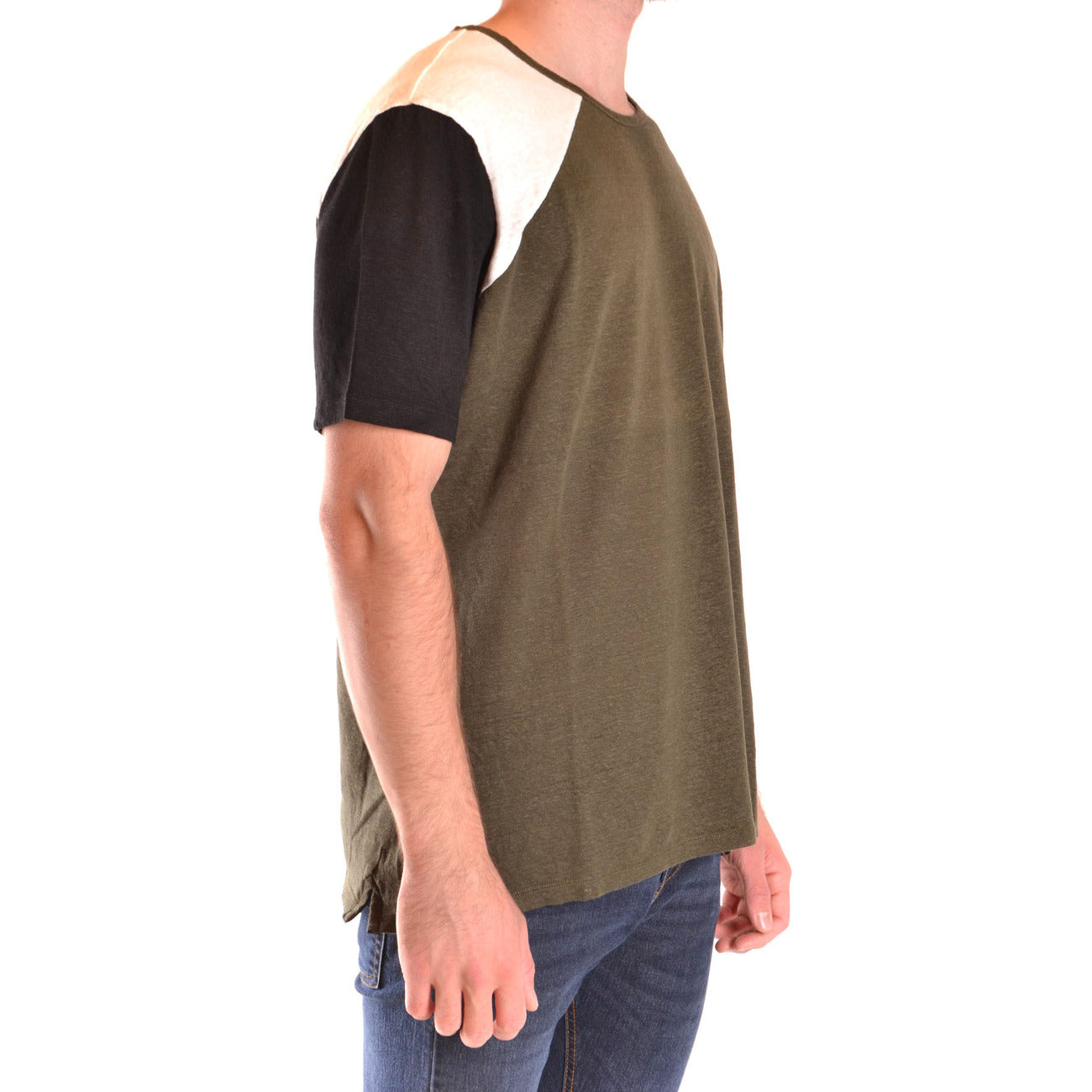 2431247 Paolo Pecora T-shirt Multicolore Lino Uomo