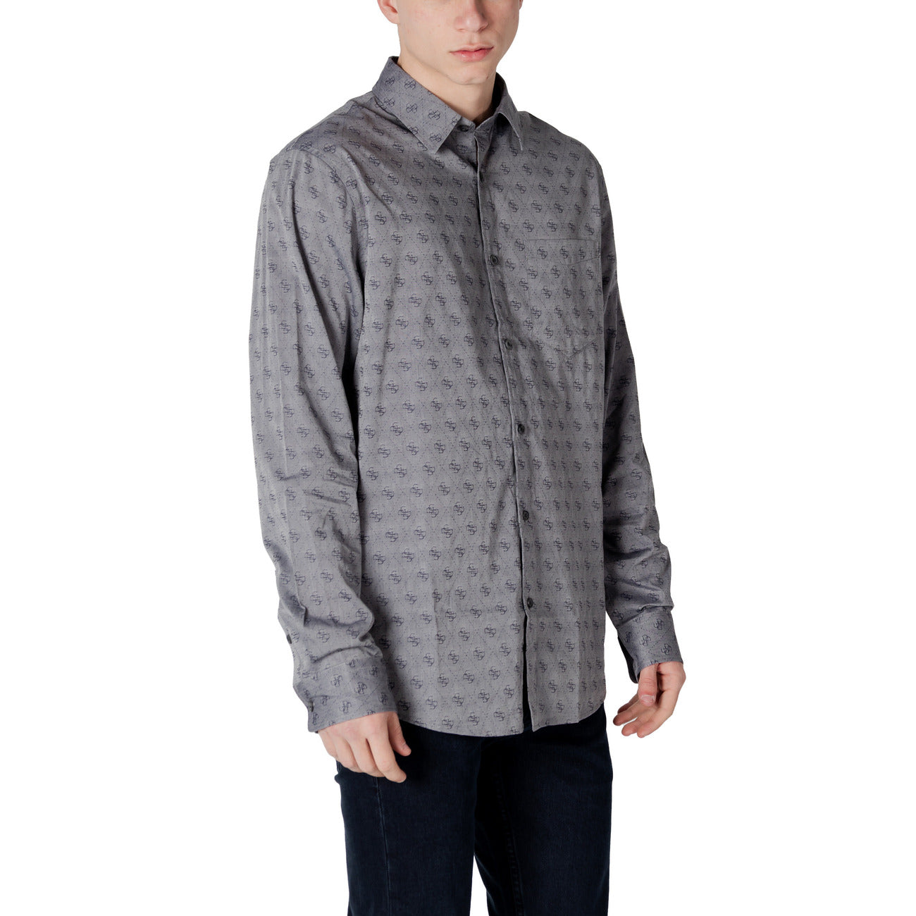 2415424 Guess Camicia Grigia Uomo