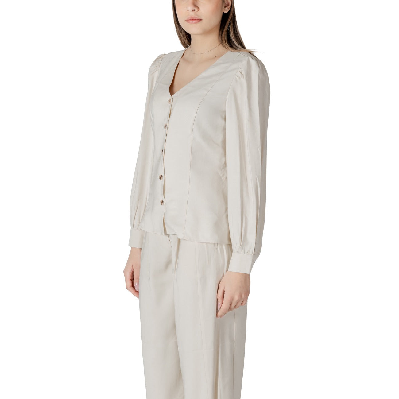 484798 Vila Clothes Blusa Bianco Donna Primavera/Estate