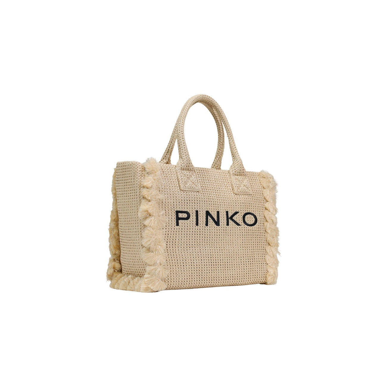 2467678 Pinko Beach Shopper Rafia Borsa Oro Donna