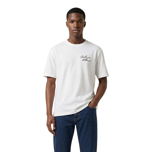 2459968 Calvin Klein Jeans T-Shirt Bianco Uomo