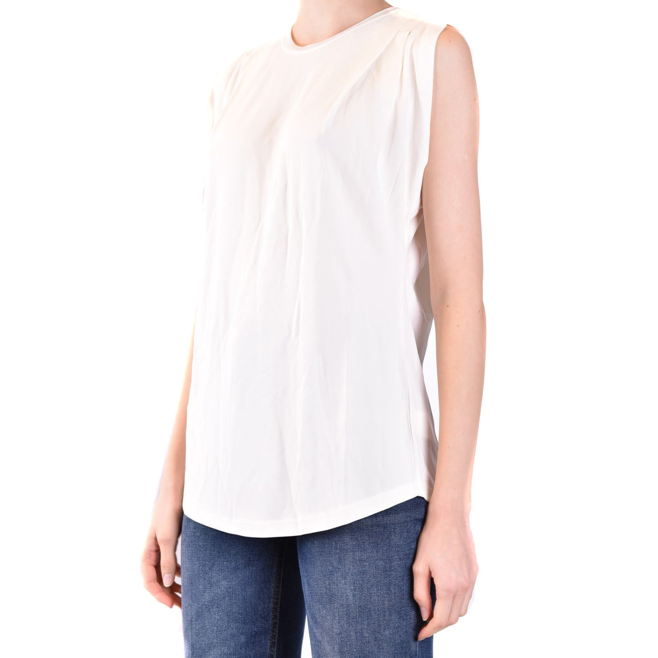 489609 Michael Kors Canotta Bianca Cotone Donna