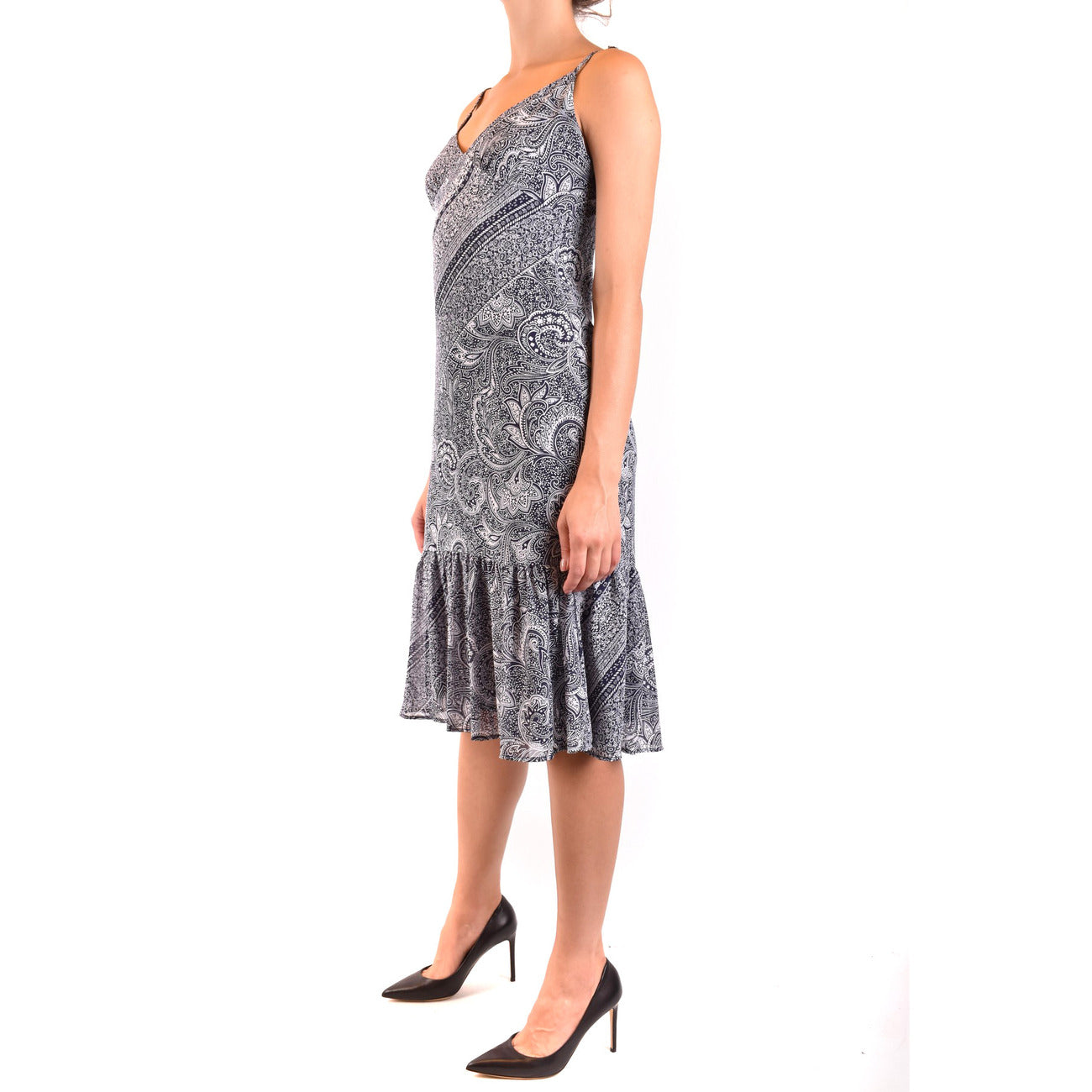 489462 Michael Kors Abito Blu Floreale Donna