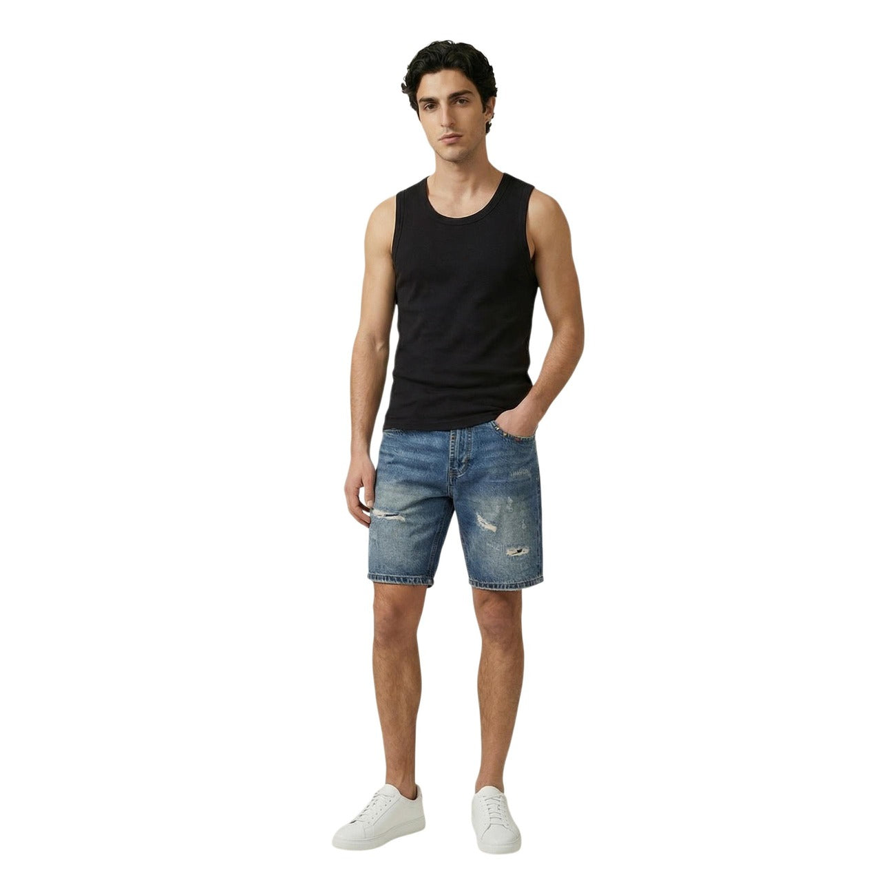 2457359 Gianni Lupo Canotta Nera Uomo