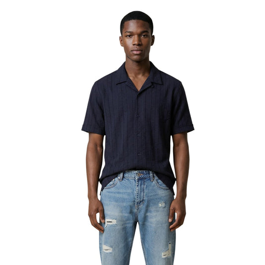 2456474 Antony Morato Camicia Blu Cotone Uomo