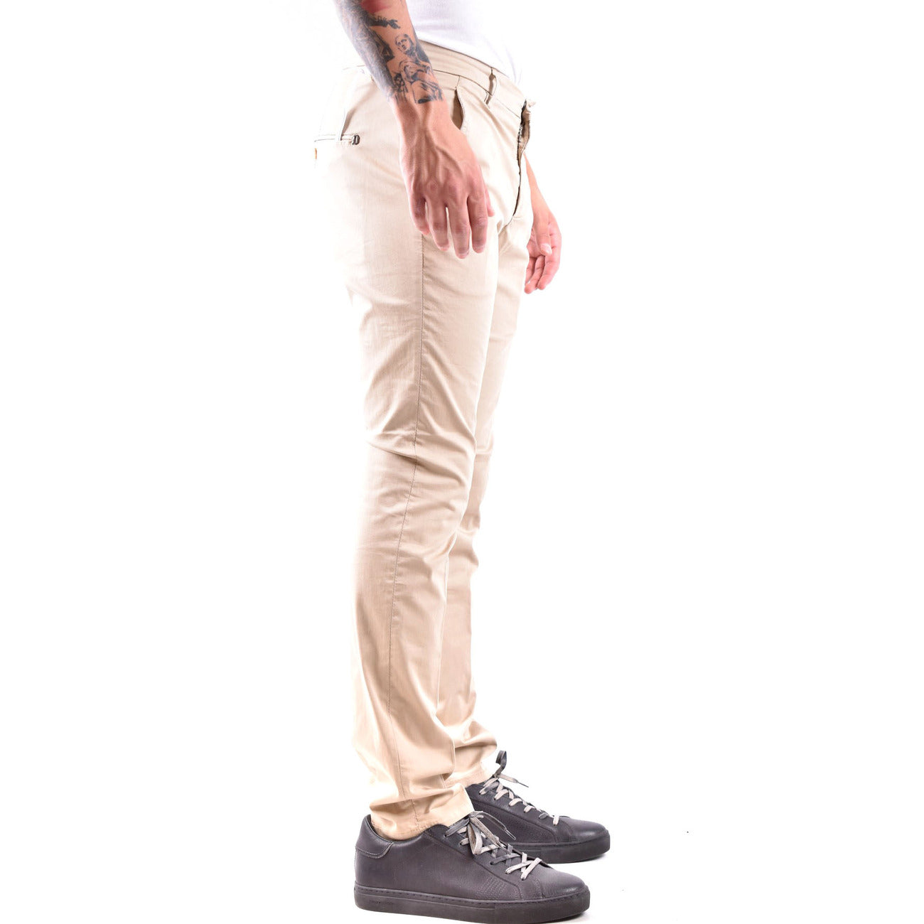 2429594 Dondup Pantaloni Beige 100% Cotone Uomo
