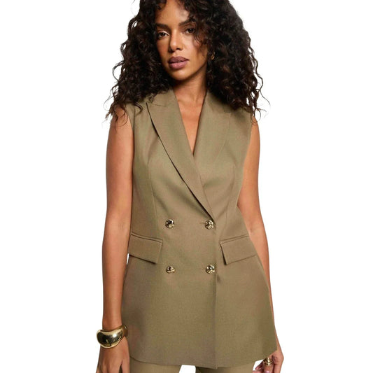 514286 Morgan De Toi Gilet Verde Donna Primavera/Estate