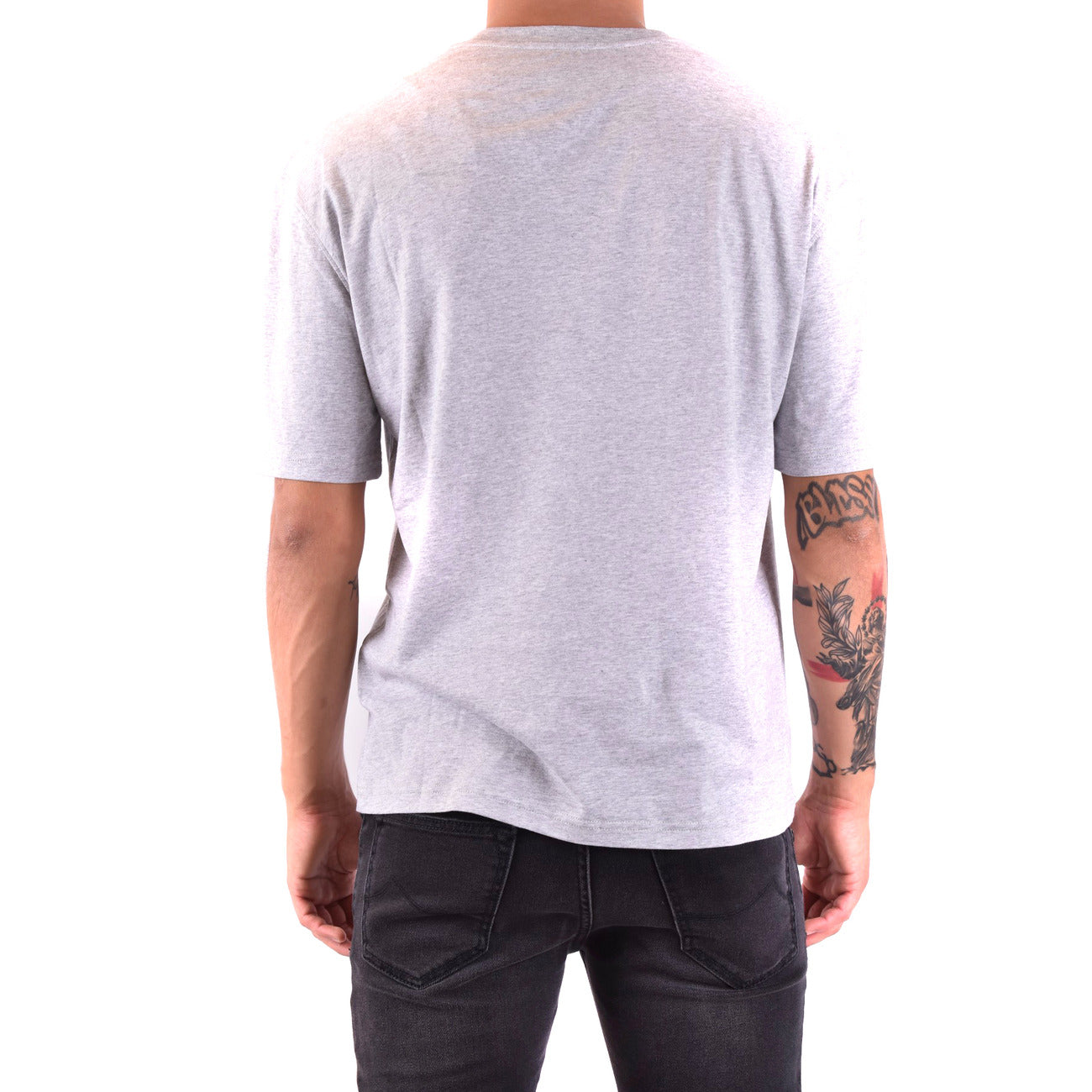 2424579 Moschino T-Shirt Grigia Stampa Uomo