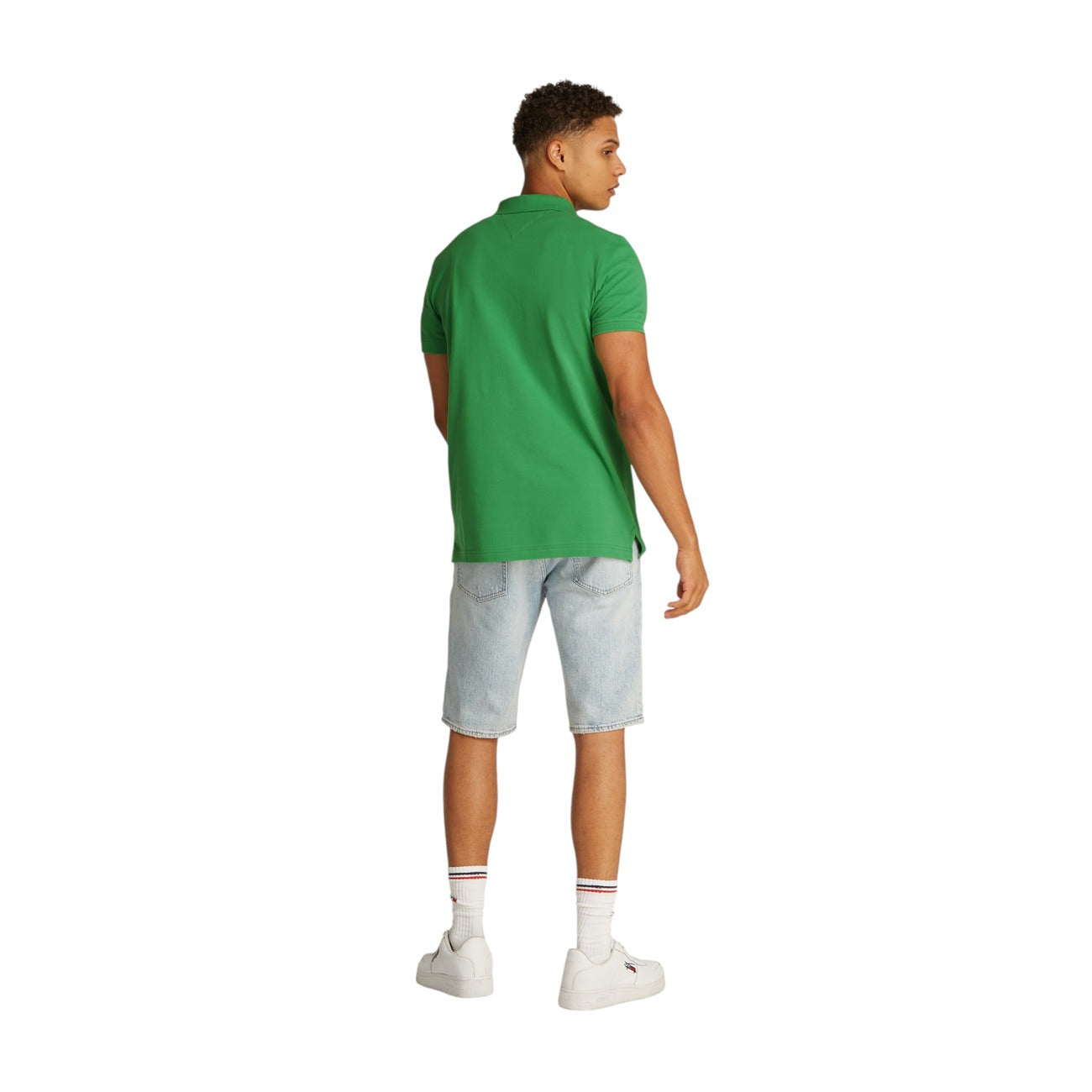 2409263 Tommy Hilfiger Jeans Polo Verde Uomo