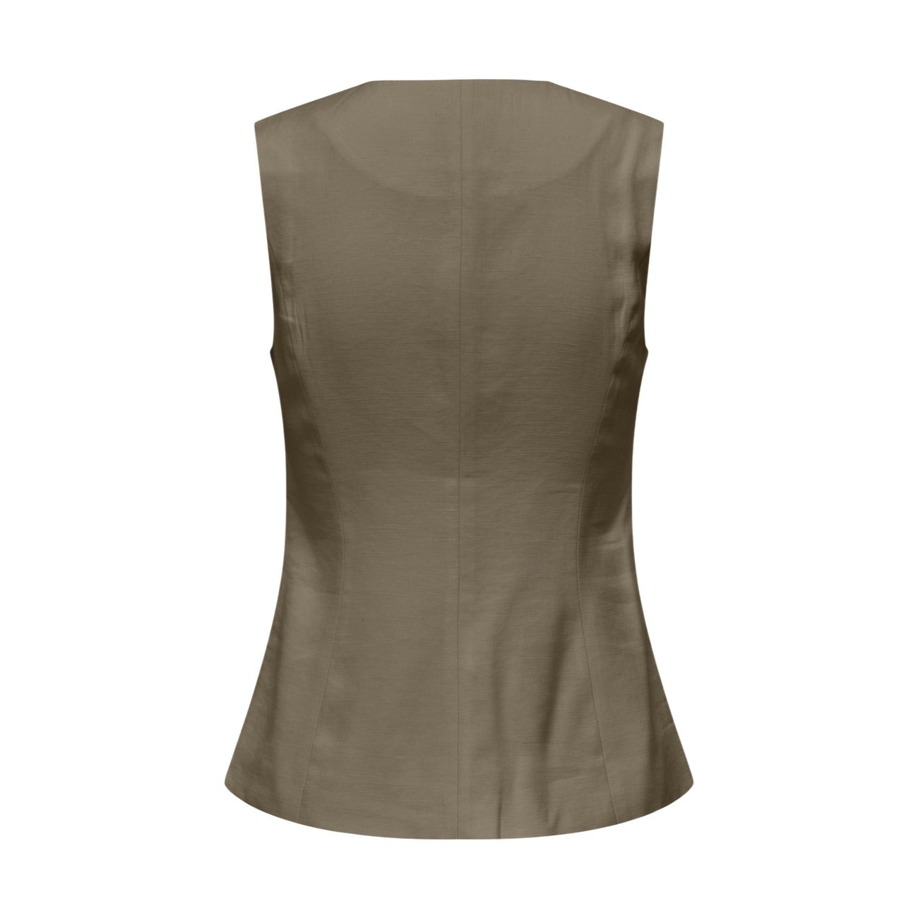 517467 Only Gilet Verde Smanicato Donna
