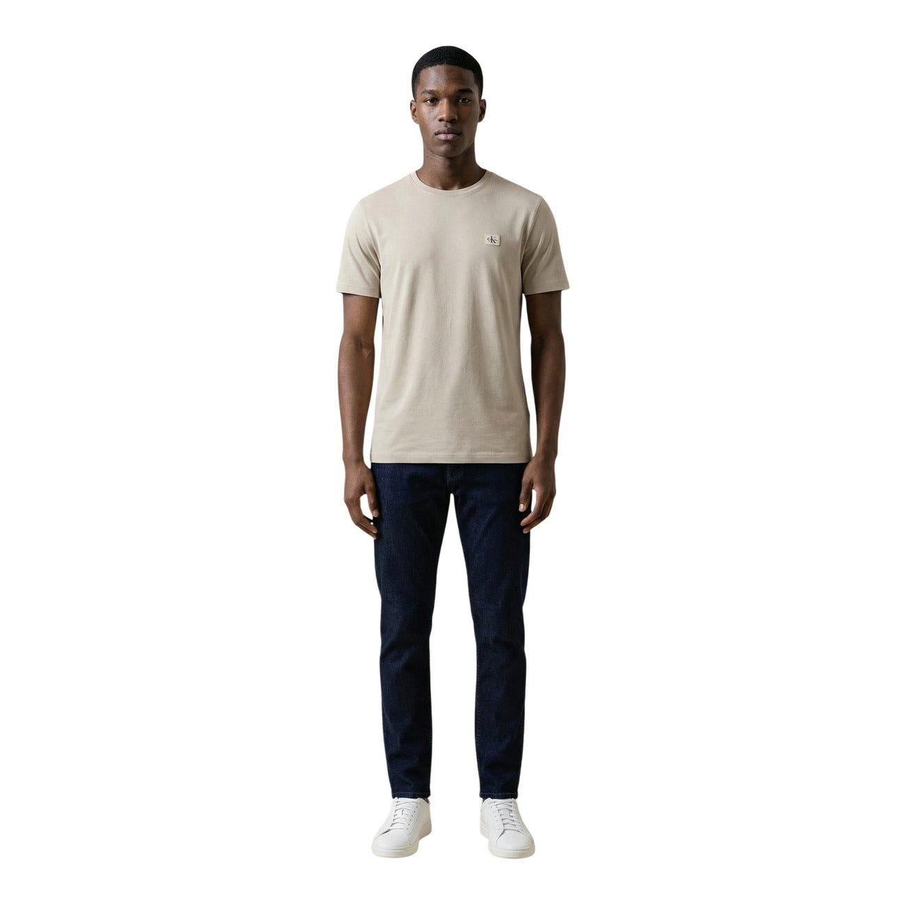 2453560 Calvin Klein Jeans T-Shirt Beige Uomo